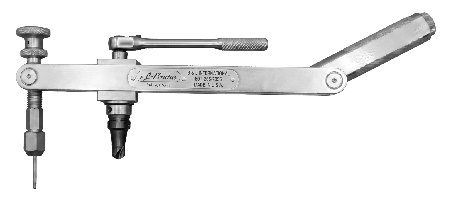 B&L International brand eL Brutus Johnson bar screw extractor  removing a stuck aircraft panel screw